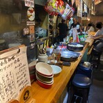 名古屋柳橋 のりのり酒場 - カウンター席