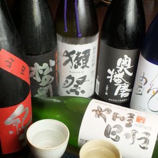 【季節限定酒も】和食とバラエティ豊かな日本酒を
