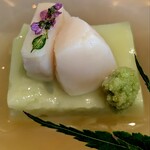 耽美 下村 - 枝豆豆腐　帆立