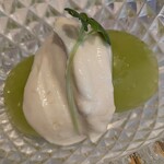 耽美 下村 - シャインマスカットのクリームチーズ＆豆腐白和え