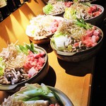 心人 - 1階も２階も満席でした。やっととれたカウンターで飲んでいると入店できない常連さんの何組かが帰っていかれました。予約をしてから伺いましょう。