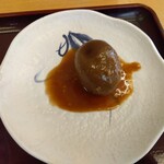 釜揚げうどん岡じま - おでん(玉子) 120円(税込)(2025年9月12日撮影)