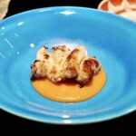 銀座 とり澤 - 手羽先 トマトの擂り流し