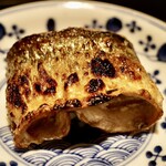 銀座 とり澤 - 炭焼き秋刀魚 肝醤油