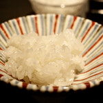 銀座 とり澤 - 白米(魚沼産従来コシヒカリ 頂米 金兵衛)