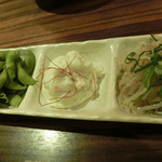 DENRAI - 電雷コース① 前菜３種盛り。