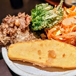 手打ちうどん　 いしづか - 野菜三種盛天ぷら