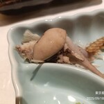 うなぎ 魚政 - 4品目、きもとほねせんべいのきも