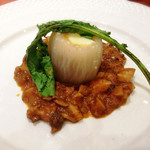 ステッサ - 蕪ときのこのピッツァリオーロ風