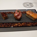 オーグードゥジュール メルヴェイユ 博多 - フォアグラサブレ 生ハム 宮崎サーモン