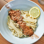 手打ちうどん ぶれーど・う - はちみつナットゥー釜しょうゆうどん