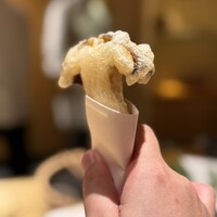 銀座 稲葉 - 松茸の天ぷら　絶品