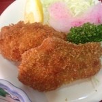 海鮮・話食処 しん - ヒレカツとカニクリームコロッケ