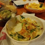 リ・メール - ねぎ焼きもちチーズ、ポテトフライ