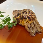 ルヴェール - 　・伊勢の国健康豚のグリル
      　　　　マイタケのデュクセルと
      　　　　　　オランチーズソース焼き