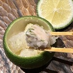 茶禅華 - カボス釡　海月と鶏肉