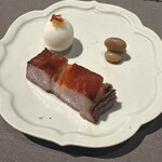 茶禅華 - 焼豚　大豆と蕪