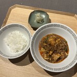 茶禅華 - 麻婆豆腐　土鍋ご飯　搾菜