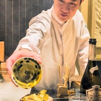 日本料理 晴山 - アワビぐつぐつ