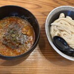 つけうどん 朱華 - エビガリカレーつけうどん（並盛）