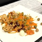 リストランテ・ベニーレベニーレ - スモークサーモンとモッツァレラチーズと何とかのミックスなんとか…