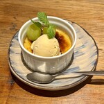 水色食堂 - クリーム・ブリュレとバニラアイス