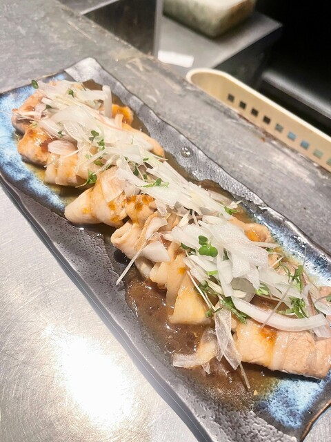 黒豚バラ梅だれ焼き