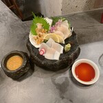 なきざかな - 活貝三種盛