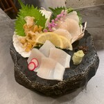 なきざかな - 活貝三種盛