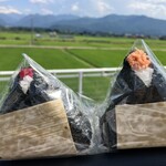 うおぬま倉友農園 おにぎり屋 - やべー　食べる前からうまいの確定