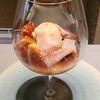 BAR NAI - パフェ①無花果と生ハムのパフェ(税込2,000円)
山羊乳のチーズのアイスクリーム、黒無花果(ビオレ・ソリエス、広島県尾道産)、生ハム、チョコレート、赤ワインゼリー、糖度の高い黒無花果と生ハムは相性◎