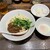 六坊担担面 - 料理写真:成都式 汁なし担々麺 温玉入り（1120円）、小ご飯（50円）