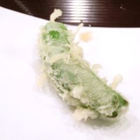 天ぷら 逢坂 - <'14/10/23撮影>天ぷら定食 1450円 の5品目 獅子唐