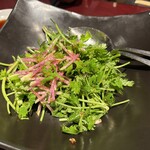 サンコウエンチャイナ・カフェ アンド ダイニング - パクチー塩ガーリックサラダ