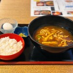 味味香 - 豚肉きつねカレーうどん定食