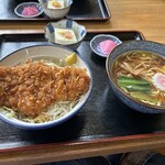 ねもと屋 - Cセット　1400円
①ソースかつ丼+ミニ醤油らーめん