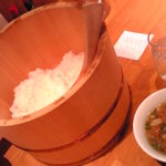 グリルニューハマヤ - ご飯＆味噌汁