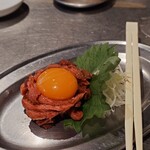 焼ジビエ 罠 - 鹿のユッケ