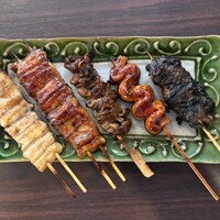 うなぎの串焼き 5種盛り