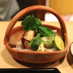 桜田 - 「鱧 と 松茸 のしゃぶしゃぶ」　(2014/10)