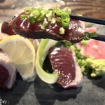 博多屋台かど - 塩、わさび、ネギが付いてるよ！