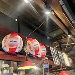 博多屋台かど - カウンター頭上