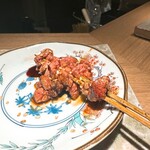 炭割烹 新谷 - 黒王の背肝 ○