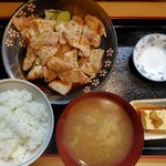 とんかつ和食 豚花百万石 - ロース生姜焼き1300円