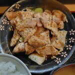 とんかつ和食 豚花百万石 - ロース生姜焼き1300円