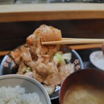 とんかつ和食 豚花百万石 - ロース生姜焼き1300円