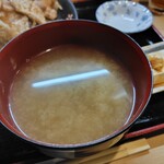 とんかつ和食 豚花百万石 - ご飯・しじみ汁涸沼産610円