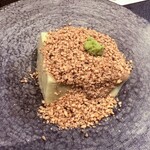 鳥さと - 季節の先附（胡麻豆腐）