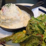 eggg Cafe - クロックマダムパンケーキ