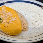 eggg Cafe - ホワイトチーズオムライス